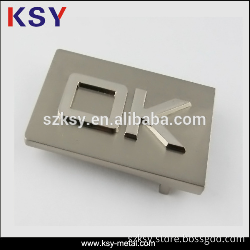 2016 new fashion paint metal belt buckle for man
